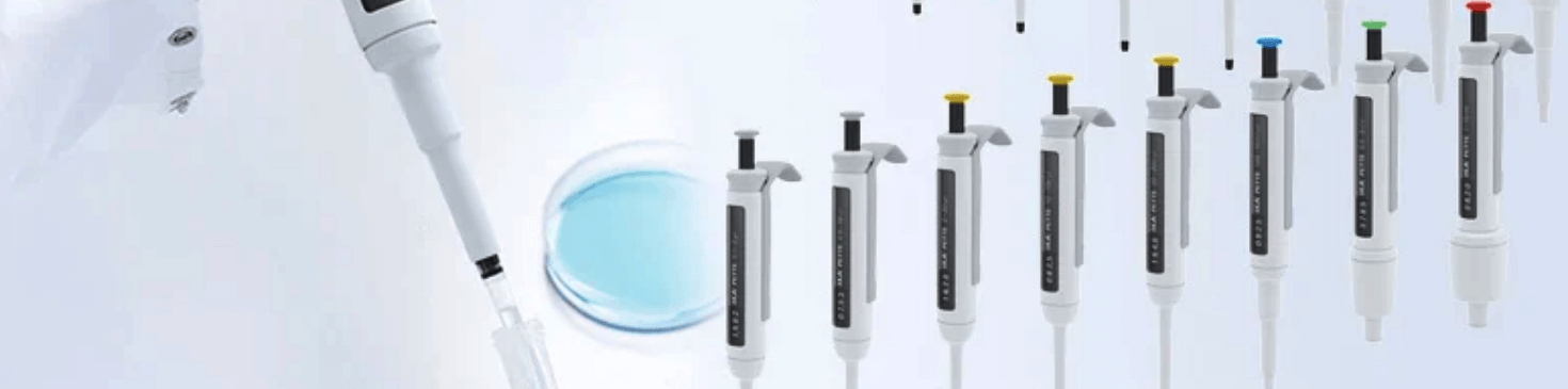 Pipettes from manufacturers IKA and Witeg